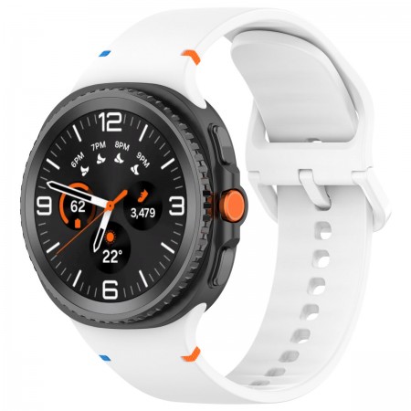 Силіконовий ремінець ArmorStandart для Samsung Galaxy Watch 9 / 8 / 8 Classic (20x113 мм), білий