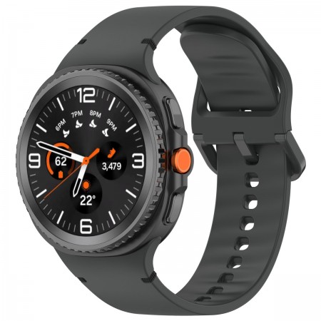 Силиконовый ремешок ArmorStandart для Samsung Galaxy Watch 9 / 8 / 8 Classic, 22 мм, цвет тёмно-серый