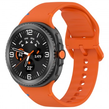 Ремінець ArmorStandart для Samsung Galaxy Watch 9 / 8 / 8 Classic (22x132 мм), помаранчевий, силікон