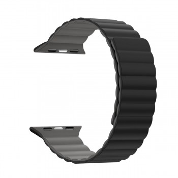 Ремінець ArmorStandart MagLink для Apple Watch 42 (Series 12-10)/41/40/38, чорно-сірий
