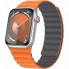 Ремінець ArmorStandart MagLink для Apple Watch 42 (Series 12-10)/41/40/38 мм, силікон, Orange Grey