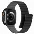 Ремешок силиконовый ArmorStandart MagLink для Apple Watch 49/46/45/44/42 (Series 1-3), чёрно-серый