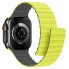 Силиконовый ремешок ArmorStandart MagLink для Apple Watch 49 / 46 / 45 / 44 / 42 мм (Series 1-3), Lime Grey