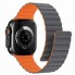 Силіконовий ремінець ArmorStandart MagLink для Apple Watch 49/46/45/44/42 (Series 1-3) Grey Orange