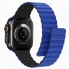 Ремешок силиконовый ArmorStandart MagLink для Apple Watch 49/46/45/44/42 (Series 1-3), сине-чёрный