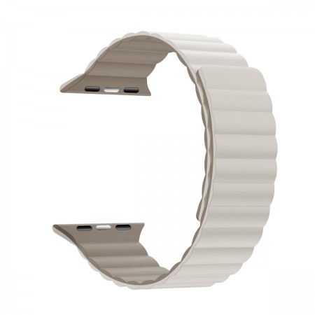 Силиконовый ремешок ArmorStandart MagLink для Apple Watch 49/46/45/44/42 (Series 1-3), Cream Stone