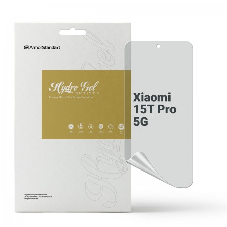 Гидрогелевая пленка ArmorStandart антишпион для Xiaomi 15T Pro 5G, диагональ 6.83