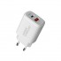 Сетевое зарядное устройство ArmorStandart Poweraze 25W GaN Type-C + USB-A White
