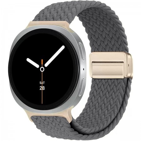 Ремешок ArmorStandart Braided Solo Loop для Samsung Galaxy Watch 9 / 8 / 8 Classic (20x113 мм), угольный (charcoal)