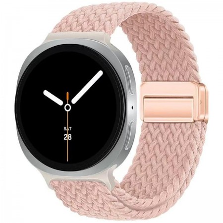 Плетений ремінець Solo Loop ArmorStandart Braided Solo Loop для Samsung Galaxy Watch 9 / 8 / 8 Classic (20x113 мм), рожеве золото