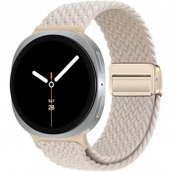Ремешок для смарт-часов ArmorStandart Braided Solo Loop для Samsung Galaxy Watch 9 / 8 / 8 Classic (20x113 mm), нейлон, Starlight