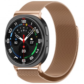 Магнітний ремінець ArmorStandart Milanese Magnetic для Samsung Galaxy Watch 9 / 8 / 8 Classic, рожеве золото