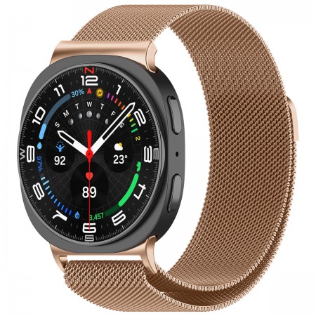Магнітний ремінець ArmorStandart Milanese Magnetic для Samsung Galaxy Watch 9 / 8 / 8 Classic, рожеве золото