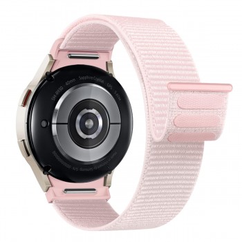 Нейлоновий ремінець ArmorStandart Nylon Band для Samsung Galaxy Watch 9 / 8 / 8 Classic, 20 мм, Light Pink Нейлоновий ремінець ArmorStandart Nylon Band для Samsung Galaxy Watch 9 / 8 / 8 Classic, 20 мм, Light Pink