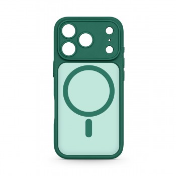 Чехол MagSafe ArmorStandart Lush MagCase для Apple iPhone 17 Pro, Dark Green (зелёный)