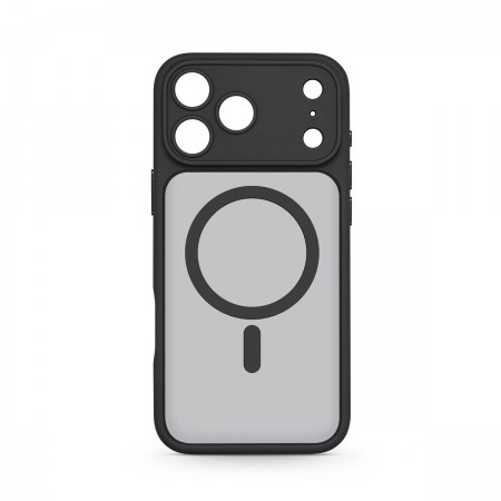 Чехол MagSafe ArmorStandart Lush MagCase для Apple iPhone 17 Pro Max, Black (чёрный)