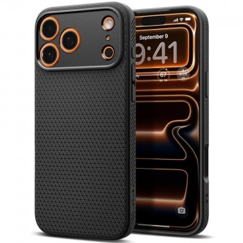 Чохол Spigen Liquid Air для iPhone 17 Pro з TPU, Matte Black (чорний)