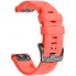 Силіконовий ремінець ArmorStandart Silicone для Garmin 26 мм коралово-червоний