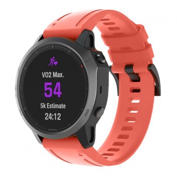 Силіконовий ремінець ArmorStandart для Garmin 20 мм, коралово-червоний (Coral Red) Силіконовий ремінець ArmorStandart для Garmin 20 мм, коралово-червоний (Coral Red)
