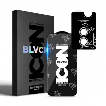 Захисне скло ArmorStandart Supreme Plus Black Icon для Apple iPhone 17, 6.3 Захисне скло ArmorStandart Supreme Plus Black Icon для Apple iPhone 17, 6.3