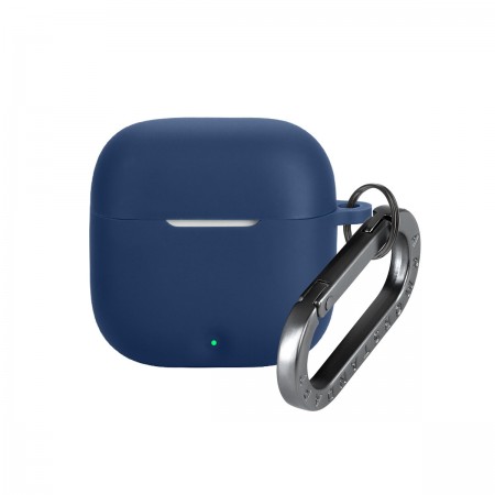 Силиконовый чехол для наушников OPPO Enco Buds3 ArmorStandart Hang Case с карабином, тёмно-синий