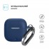 Силиконовый чехол для наушников OPPO Enco Buds3 ArmorStandart Hang Case с карабином, тёмно-синий