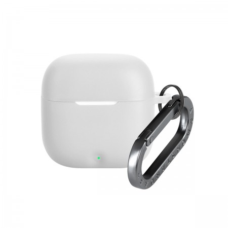 Чохол для навушників ArmorStandart Hang Case для OPPO Enco Buds3, силікон 2 мм, з карабіном, білий