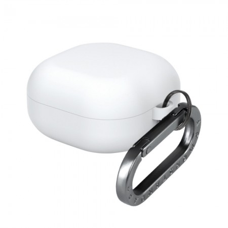 Силіконовий чохол для навушників Samsung Galaxy Buds Core білий ArmorStandart Hang Case з карабіном