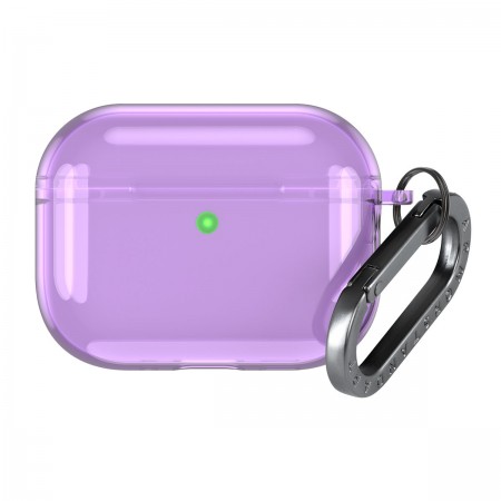 Чехол для наушников ArmorStandart Air для Apple Airpods Pro 3, TPU, с карабином, фиолетовый