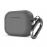 Силиконовый чехол ArmorStandart Hang Case для Apple AirPods Pro 3 с карабином, Advanced ash