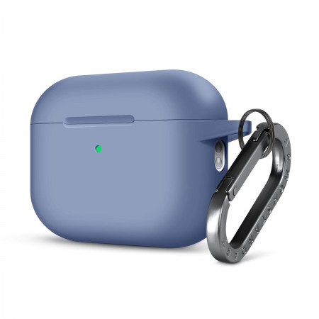 Силиконовый чехол ArmorStandart Hang Case для Apple AirPods Pro 3 с карабином, лавандовый