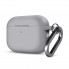 Силиконовый чехол ArmorStandart Hang Case для Apple AirPods Pro 3 с карабином, светло-серый