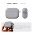 Силиконовый чехол ArmorStandart Hang Case для Apple AirPods Pro 3 с карабином, светло-серый