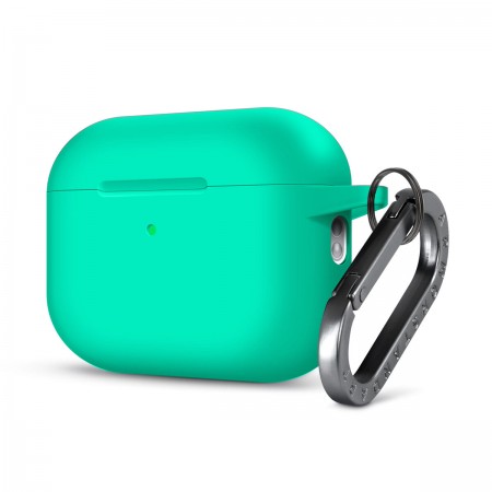 Силіконовий чохол з карабіном ArmorStandart Hang Case для Apple AirPods Pro 3, Mint Green