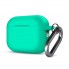 Силіконовий чохол з карабіном ArmorStandart Hang Case для Apple AirPods Pro 3, Mint Green