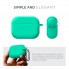 Силіконовий чохол з карабіном ArmorStandart Hang Case для Apple AirPods Pro 3, Mint Green