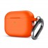 Силиконовый чехол ArmorStandart Hang Case для Apple AirPods Pro 3 с карабином, оранжевый
