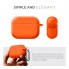 Силиконовый чехол ArmorStandart Hang Case для Apple AirPods Pro 3 с карабином, оранжевый