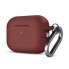 Силиконовый чехол ArmorStandart Hang Case для Apple AirPods Pro 3 с карабином, Scarlet