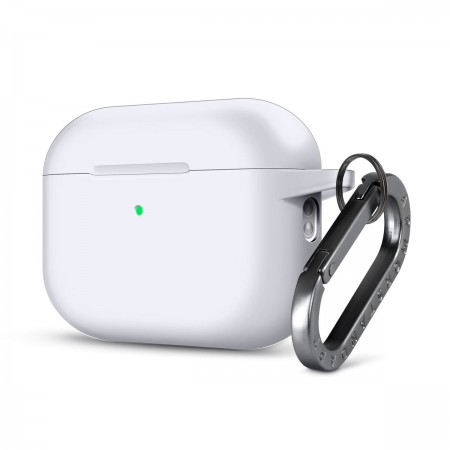 Силіконовий чохол з карабіном ArmorStandart Hang Case для Apple AirPods Pro 3, White