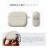 Силиконовый чехол с карабином ArmorStandart Hang Case для Apple AirPods Pro 3, Antique White