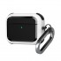 Протиударний чохол для навушників ArmorStandart Panzer для Apple Airpods Pro 3, TPU + PC, з карабіном, білий