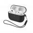Силіконовий чохол для навушників ArmorStandart Silicone Case with straps для Apple Airpods Pro 3 з ремінцем, чорний