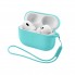 Силиконовый чехол для наушников ArmorStandart Silicone Case with straps для Apple AirPods Pro 3 с петлёй, мятный