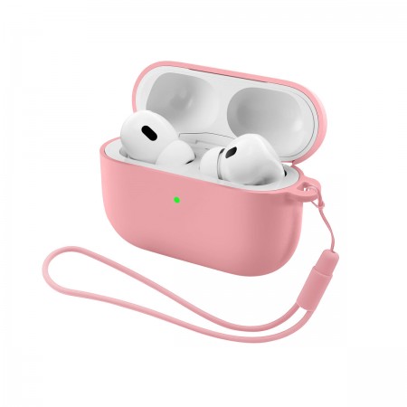 Силиконовый чехол для наушников ArmorStandart Silicone Case with straps для Apple Airpods Pro 3, розовый