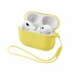 Силиконовый чехол для наушников ArmorStandart Silicone Case with straps для Apple AirPods Pro 3 с петлёй, жёлтый