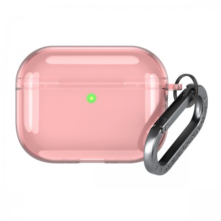 Чехол для наушников ArmorStandart Air для Apple Airpods Pro 3, TPU, с карабином, розовый