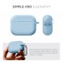 Силиконовый чехол ArmorStandart Hang Case для Apple AirPods Pro 3 с карабином, светло-голубой