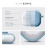 Силиконовый чехол ArmorStandart Hang Case для Apple AirPods Pro 3 с карабином, светло-голубой