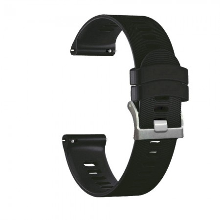 Силиконовый ремешок ArmorStandart Silicone Soft Watch Strap для умных часов 20 мм, чёрный